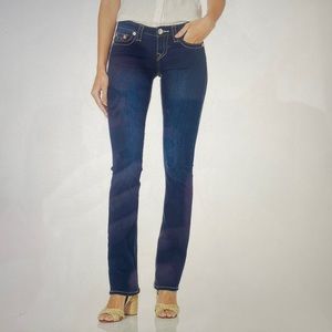 True Religion, Billie Straight low-rise Jeans-Like NEW Sz 25 R